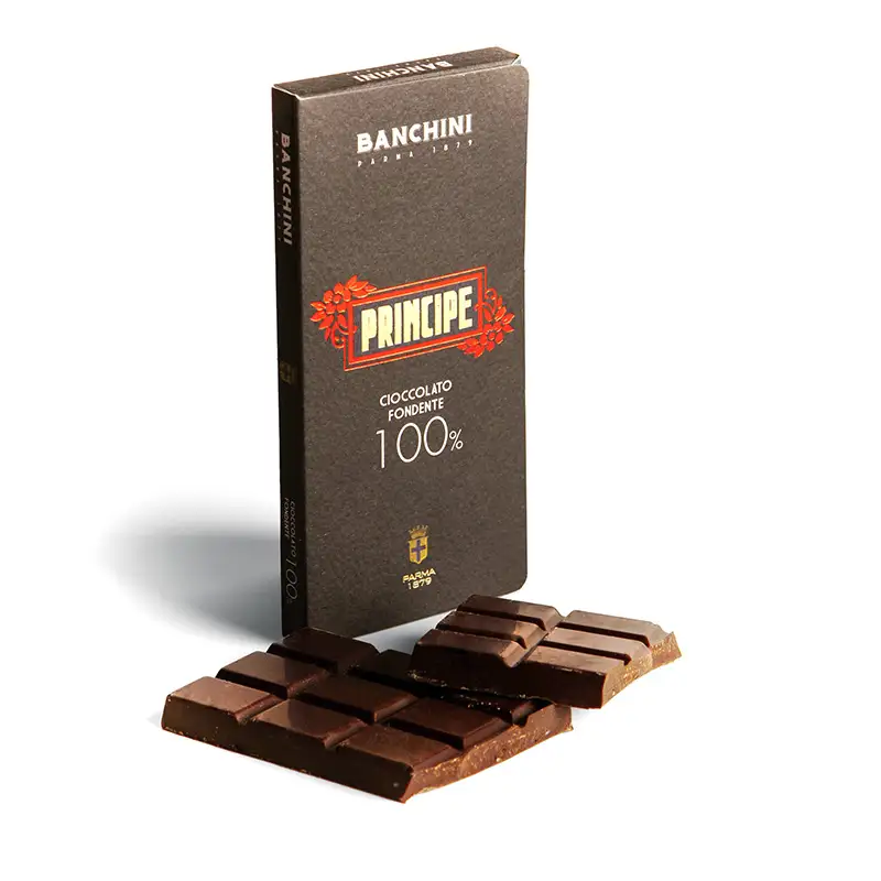 Tavoletta di cioccolato Principe Fondente 100% di Banchini